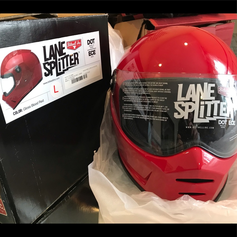 Biltwell lane splitter helmet
